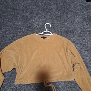 Forever 21 Golden Knit Top